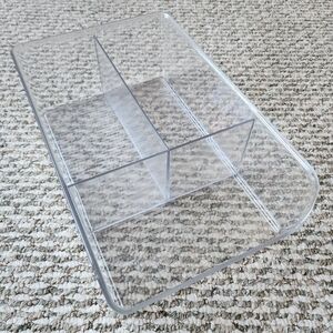 3-Compartment Clear Bin Organizer